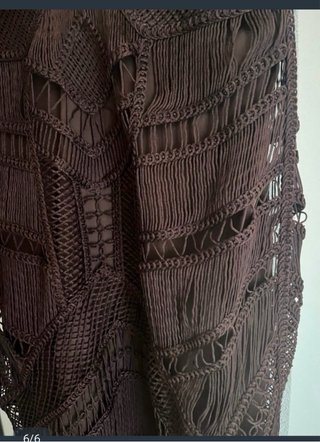 Vestido Zara MIDI calado flecos colección