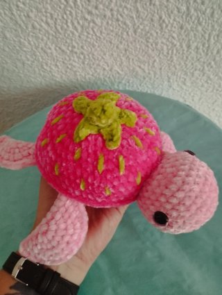 Tortuga a crochet fresa
