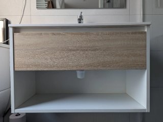 Mueble de baño moderno. Incluye desagüe