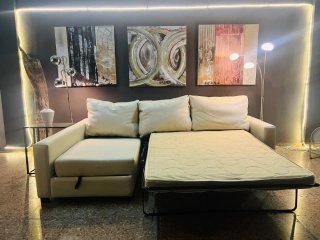 Sofá Cama Chaise Longue con Arcón