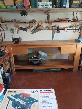 Banco de trabajo de madera