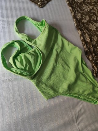 Conjunto Kaftan y Bañador Verde Lima