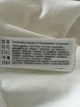 Camiseta algodón sin estrenar con etiqueta