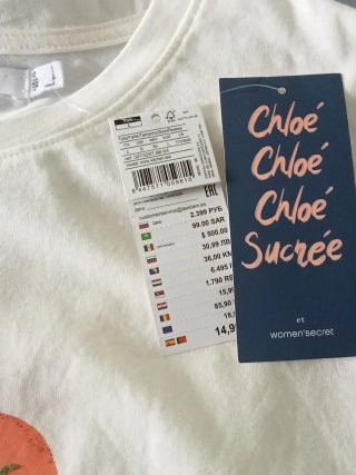 Camiseta algodón sin estrenar con etiqueta