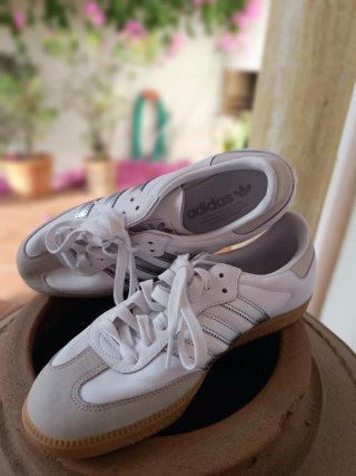 Zapatillas Adidas Samba Blancas/Plata