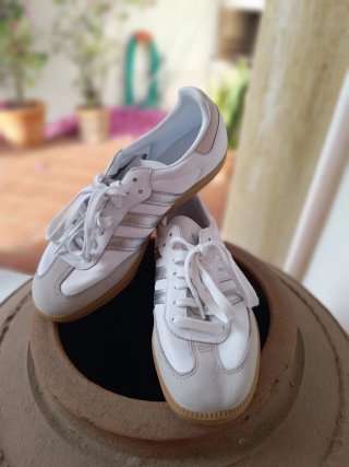 Zapatillas Adidas Samba Blancas/Plata