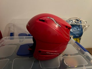 Casco de esquí rojo Quechua