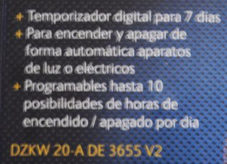 Temporizador digital enchufable