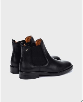 Botines Pikolinos Piel Mujer Negros