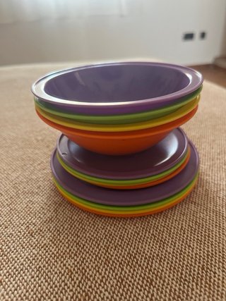 Juego de té infantil de plástico