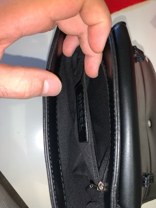 Borsa Diesel Nero e Argento Nuova