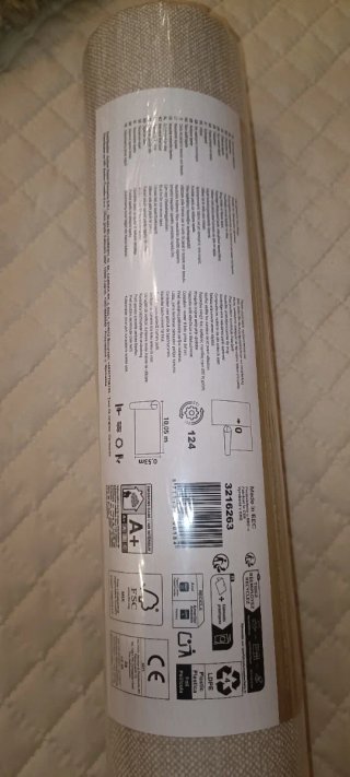 Papel pintado TNT efecto lino beige