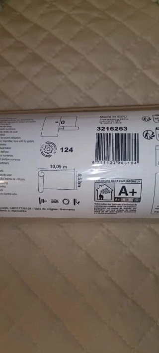 Papel pintado TNT efecto lino beige