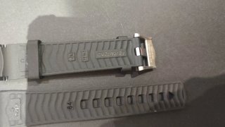 Correa caucho Omega Seamaster 20mm negra