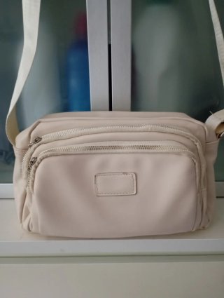 Bolso y zapatos mujer beige/marrón