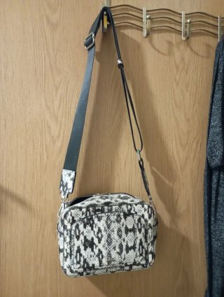 Bolso y zapatos mujer beige/marrón