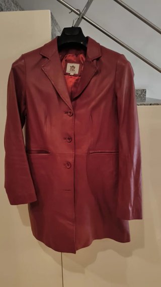 Chaqueta Mujer Piel ACP Talla 42 Roja