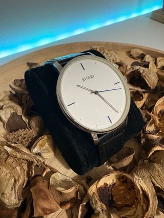 Reloj Burei Plata y Negro
