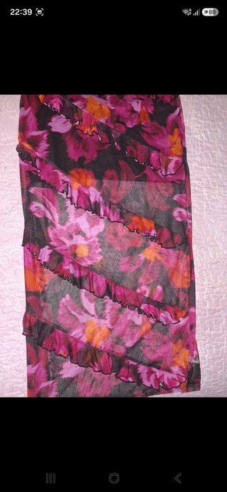 Vestido largo estampado floral