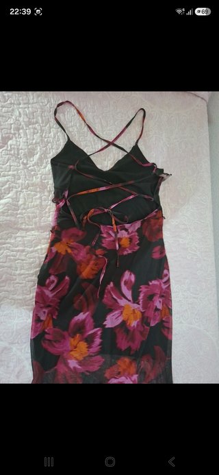 Vestido largo estampado floral