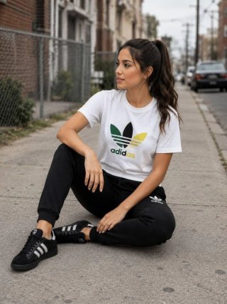 Conjunto Adidas Blanco Mujer