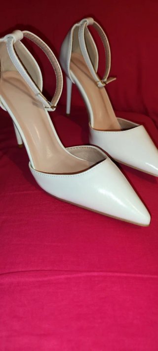 Zapatos de tacón blancos Talla 39