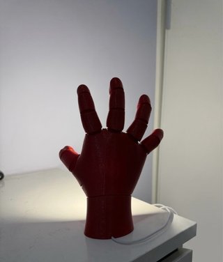Candeeiro Mão estilo Iron Man 3D