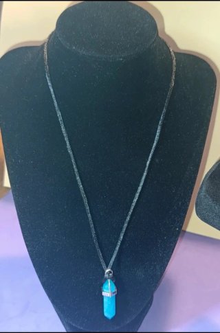 Collar Howlita Turquesa 58cm