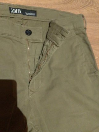 Pantalones Zara Verde Oliva