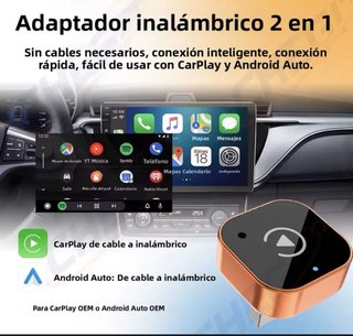Adaptador CarPlay Android Auto Inalámbrico WiFi 5.