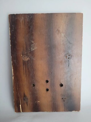 Quadrante antico in ottone inciso"Tempus Fugit"