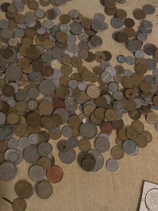 Lote de monedas antiguas y modernas