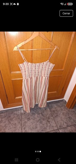 Vestido de tirantes a rayas