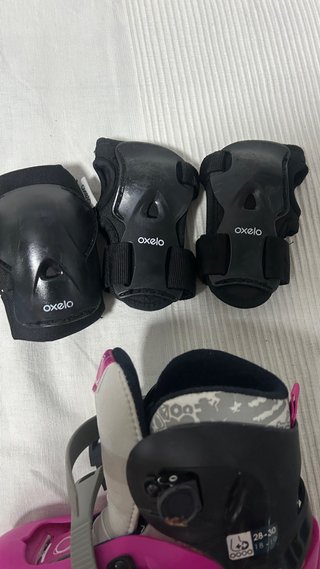 Patines Oxelo Niña Talla 26-29 + Protecciones