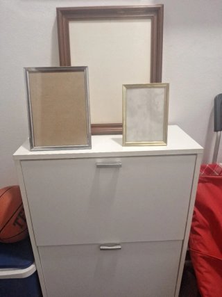 Lote 3 Marcos de Fotos (Madera y Metal)