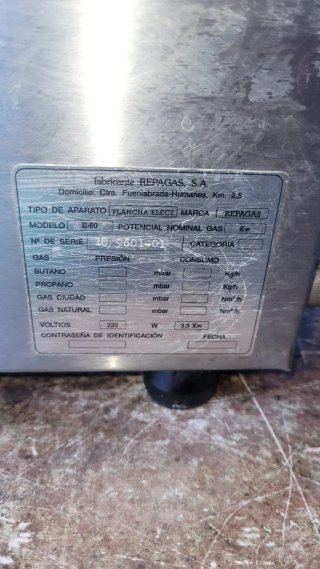 Plancha de luz Profesional Repagas Industrial