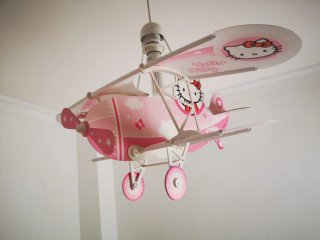 Lámpara Avión Hello Kitty Rosa