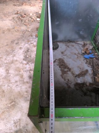 Cajón para tractor metálico