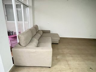 Sofá Cama Beige Plegable