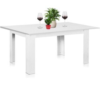 Tavolo Allungabile Cucina Sala Pranzo 110 a 150cm Bianco