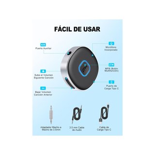 - Mohard receptor bluetooth coche música manos