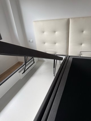 Base Cama Canape Gris Sin Colchón