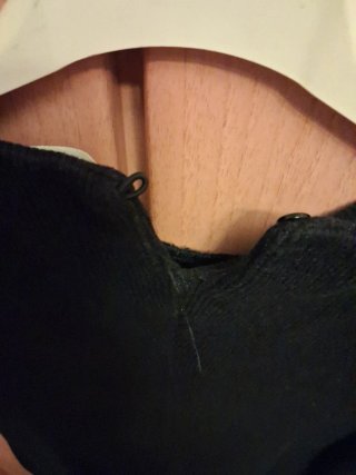 Vestido lana niña con cuello bordado