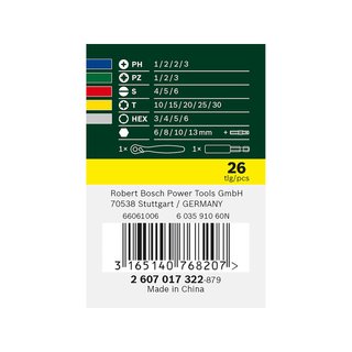Bosch Professional 2607017322 juego puntas y