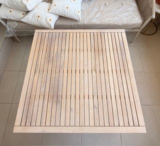 Mesa de terraza de madera, leroy merlin