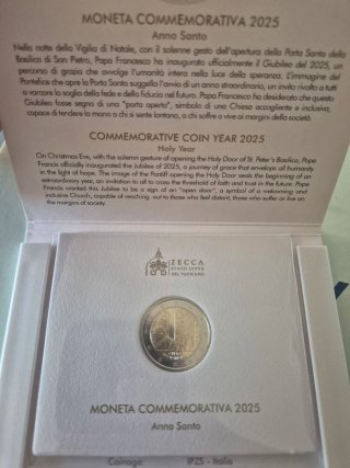 2 euros Vaticano 2025 Año Santo