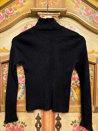 Jersey Lana Cuello Alto Volante Talla M
