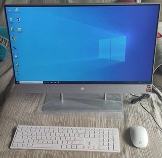 Ordenador HP All-in-One 27 Plata/Blanco