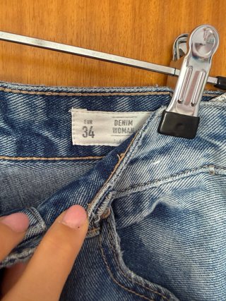 Calças Jeans Wide Leg Lefties T.34