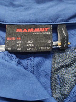 Mammut Pantalones Senderismo Hombre S Azul